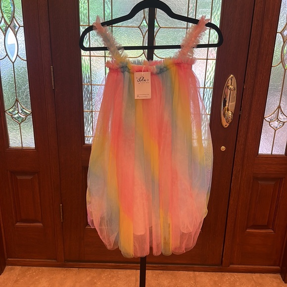 LOLA - OMBRE RAINBOW TULLE DRESS - Picture 4 of 10